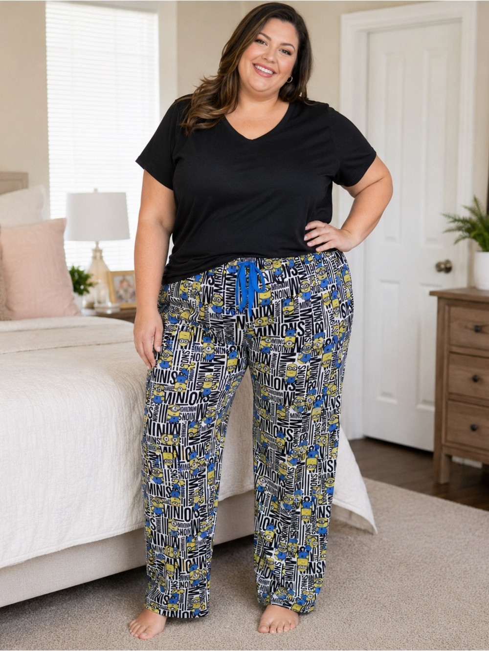 Despicable Me Minions Pajama Lounge Pants Plus Size 2X